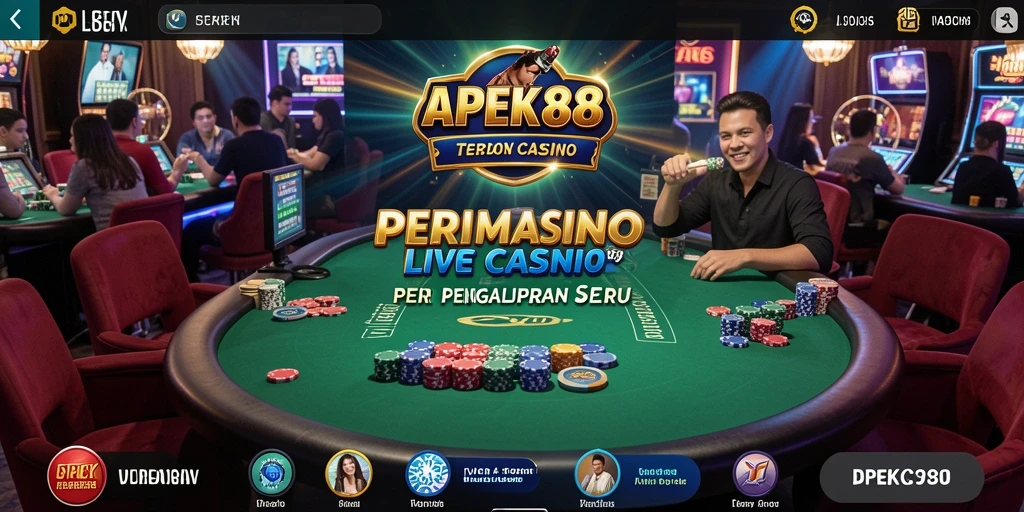 Tampilan gameplay APEK88 yang menarik dengan dealer langsung.