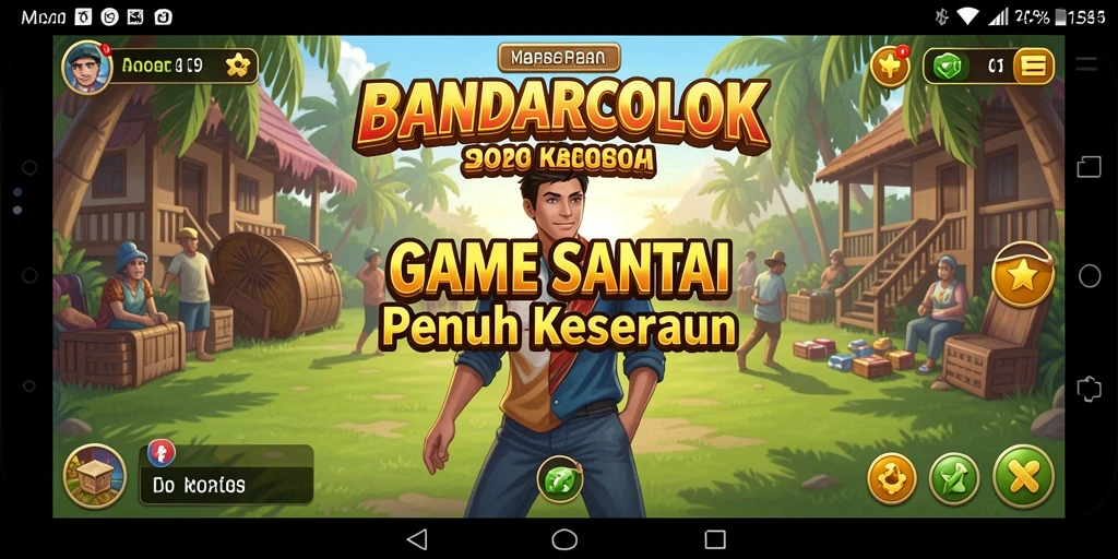 Tangkapan layar menunjukkan momen gameplay santai di BANDARCOLOK.