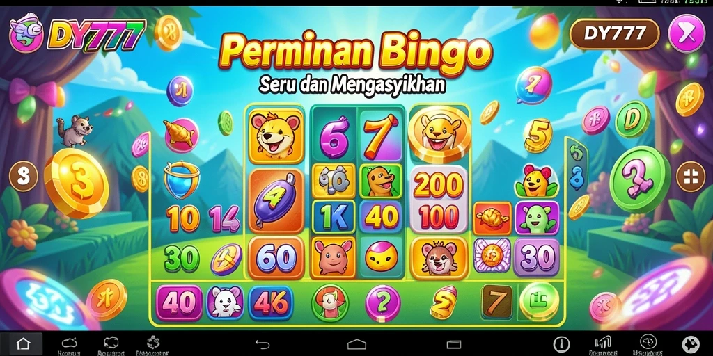 Tampilan gameplay DY777 yang menarik dalam permainan Bingo.