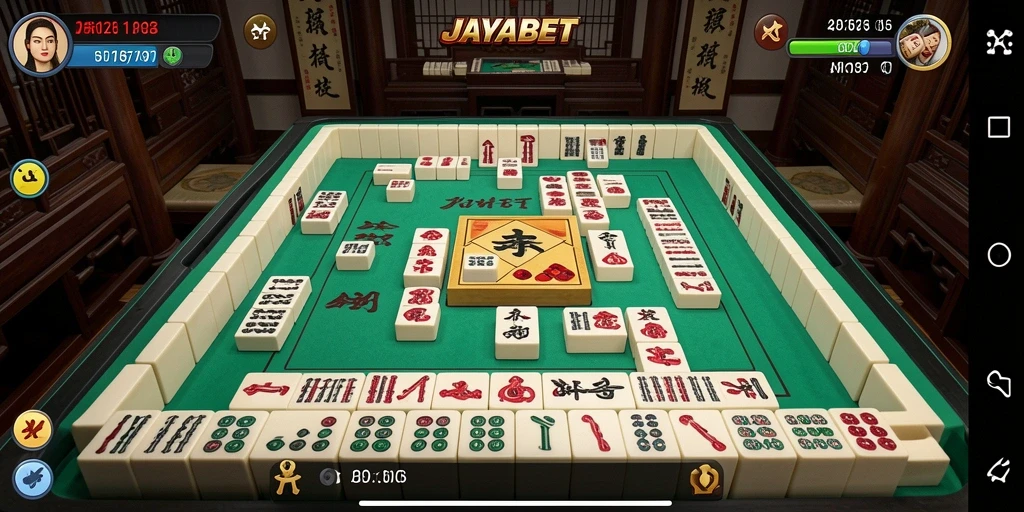 Tampilan menarik dari gameplay Mahjong di JAYABET.