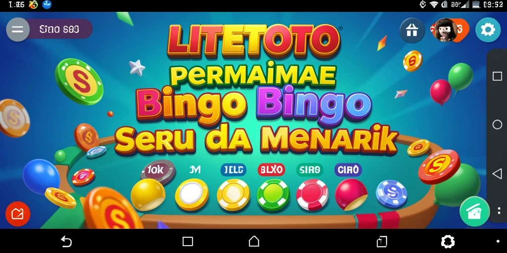 Screenshot gameplay LITETOTO menampilkan aksi seru permainan Bingo.