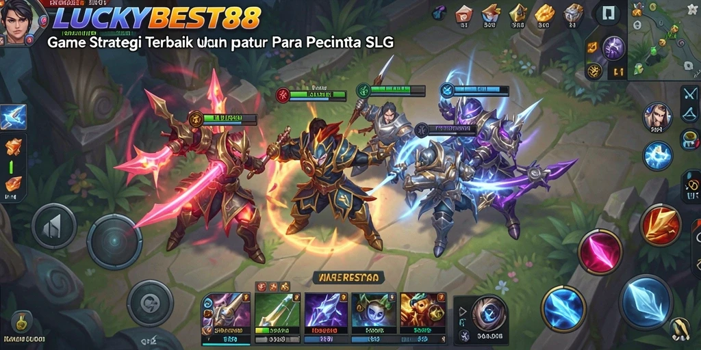 Screenshot gameplay <strong>LUCKYBEST88</strong> menampilkan aksi strategi yang seru.