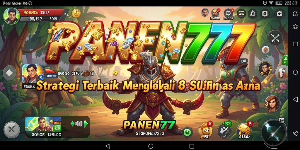 Screenshot utama PANEN77 menunjukkan aksi strategi yang intens.