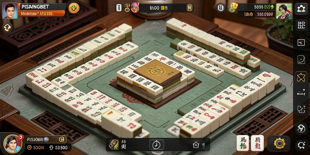 Tampilan permainan Mahjong yang seru dan menantang di PISANGBET.