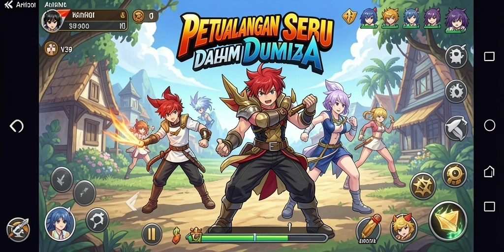 Tampilan gameplay V39 yang penuh warna dan aksi seru.