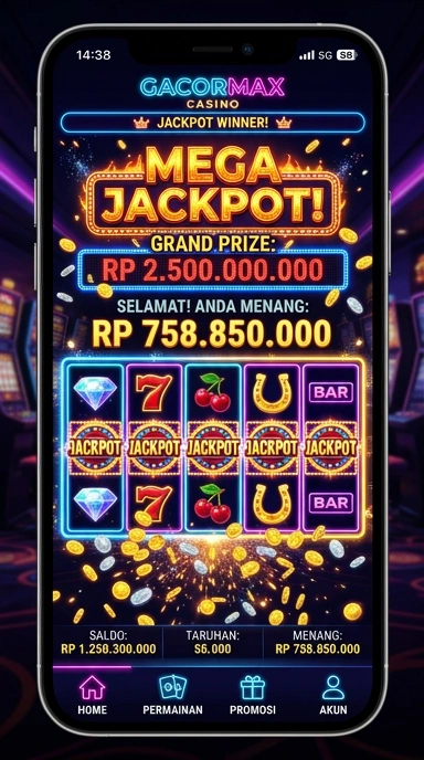 Tampilan antarmuka yang modern di gacormax.